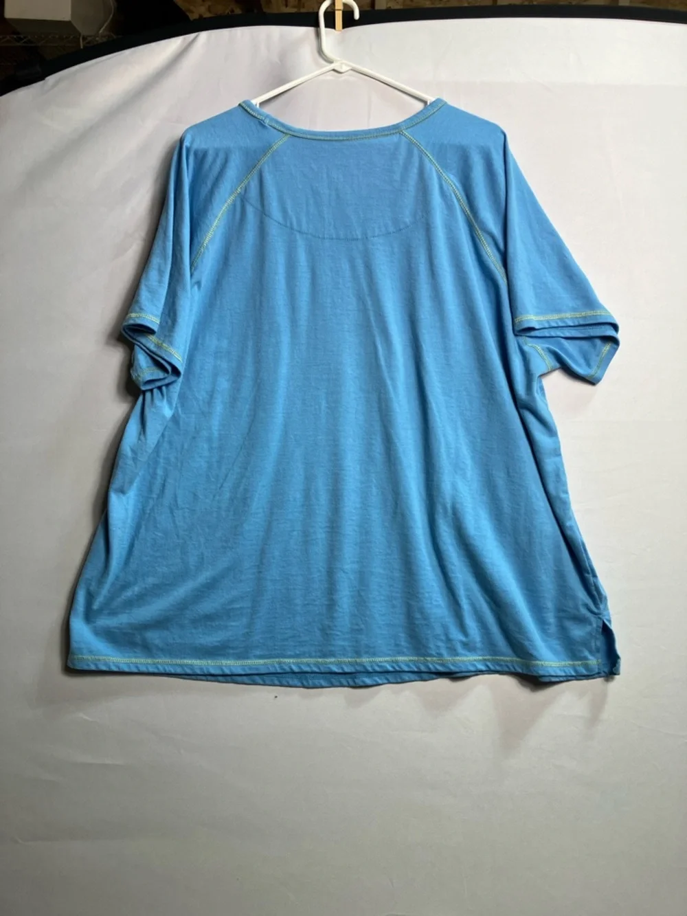 Comfortable Blue V-Neck Pajama Set - Casual Sleepwear - Picture 13 of 15